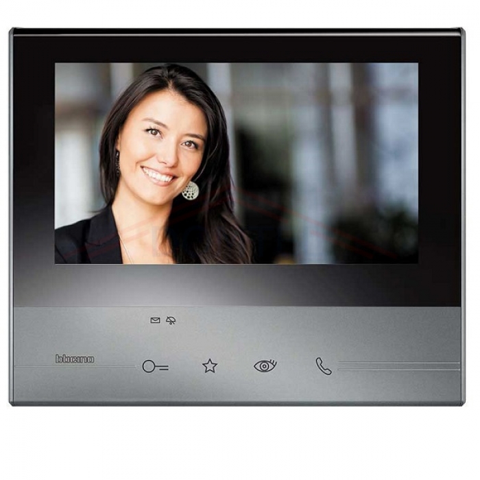 Domovní videotelefon Classe 300 STANDART 7" barevný dotykový LCD displej, interkom, paměť obrazu, barva grafit, 2-BUS Bticino