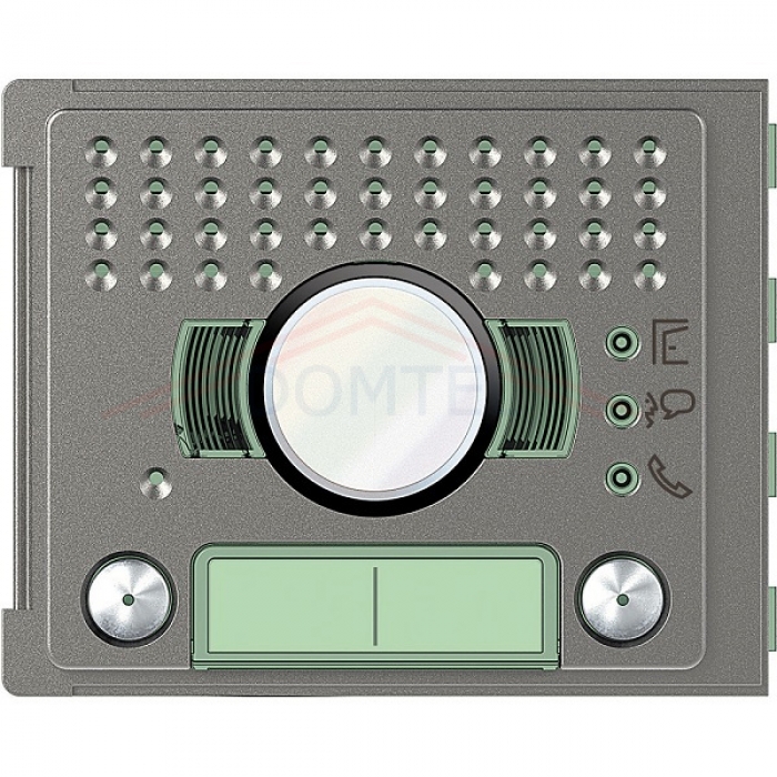 Audio/video jednotka základní 2-BUS Bticino videotelefony ROBUR kryt modulu elektroniky, 2-sloupce 2 tlačítka, provedení-barva kov