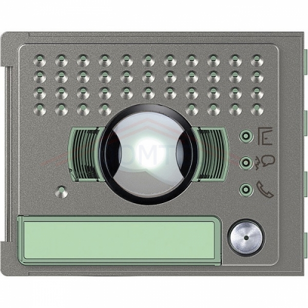 Audio/video jednotka základní 2-BUS Bticino videotelefony ROBUR kryt modulu elektroniky, 1 tlačítko, provedení-barva kov