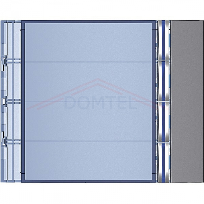 Tlačítka 2-BUS Bticino videotelefony SFERA kryt modulu elektroniky 352000, 1 sloupec, 4 tlačítka, provedení-barva ocel