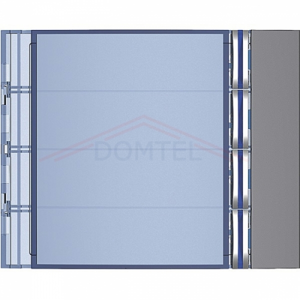 Tlačítka 2-BUS Bticino videotelefony SFERA kryt modulu elektroniky 352000, 1 sloupec, 4 tlačítka, provedení-barva ocel