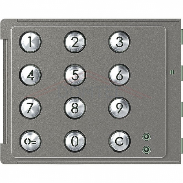 Klávesnice numerická 2-BUS Bticino videotelefony ROBUR kryt modulu elektroniky, provedení-barva kov